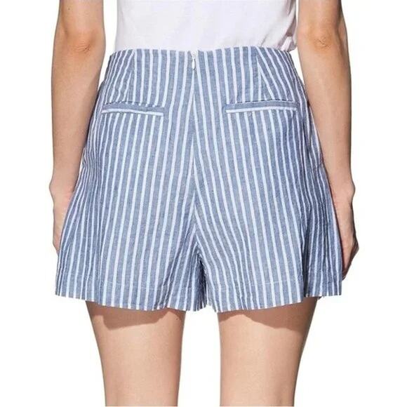 NWT GUESS Hermosa High Ruse Linen Striped Shorts Size Small - Picture 4 of 10